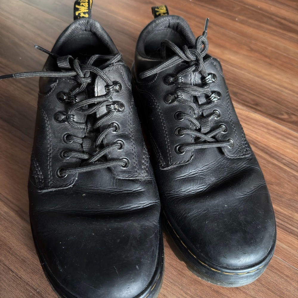 Dr. Martens Black Leather Sneakers